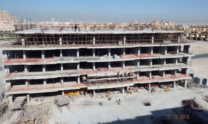 Roof of building B casted
